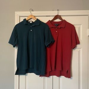 Pair of Lands’ End Polo Shirts